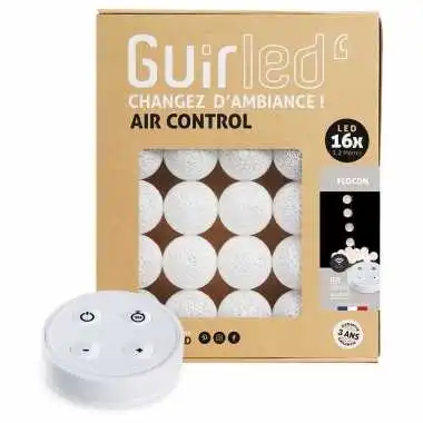 Guirled - Guirlande Air Control -  Flocon Télécommandée Guirlande lumineuse boules coton LED USB