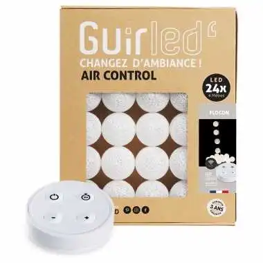 Guirled - Guirlande Air Control -  Flocon Télécommandée Guirlande lumineuse boules coton LED USB