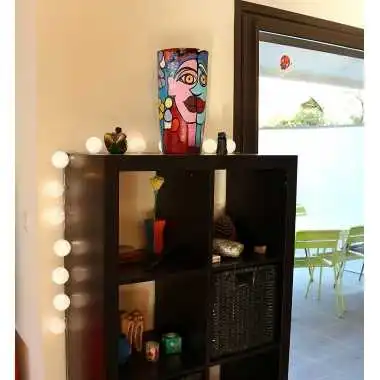 Guirled – Lichterkette mit Sprachsteuerung –  Flocon Sprachsteuerung Lichterkette mit Baumwollkugeln Google & Alexa