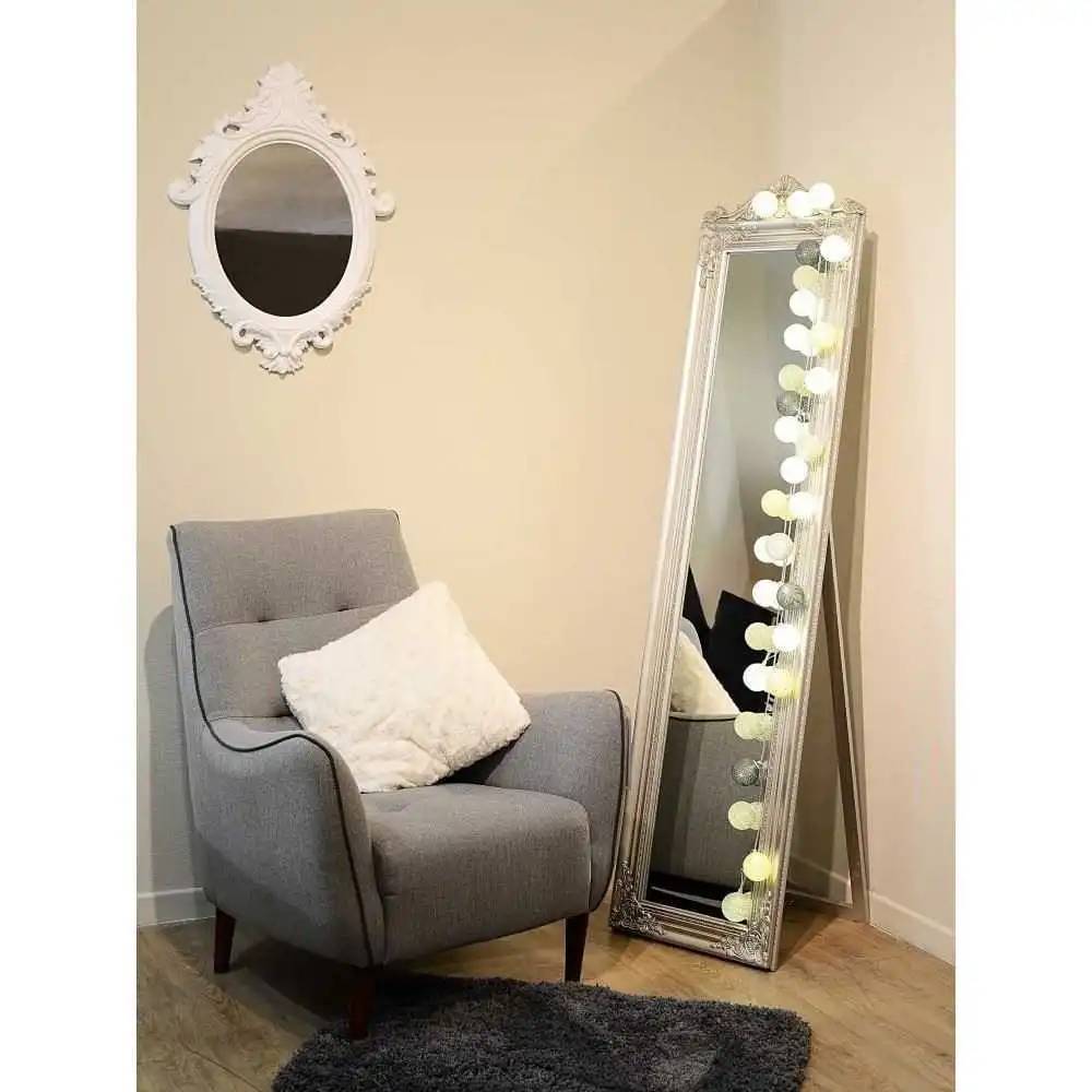 Guirled – Lichterkette mit Sprachsteuerung –  Flocon Sprachsteuerung Lichterkette mit Baumwollkugeln Google & Alexa