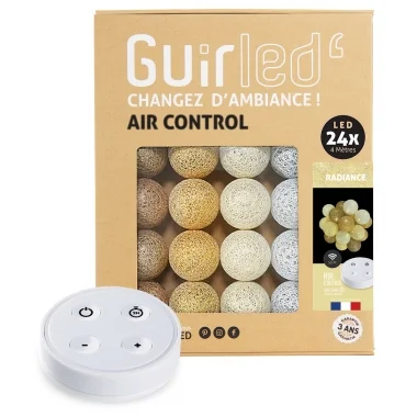 Guirled - Guirlande Air Control -  Radiance Télécommandée Guirlande lumineuse boules coton LED USB