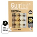 Guirled - Guirlande Voice Control -  Radiance Commande Vocale Guirlande lumineuse boules coton Google & Alexa