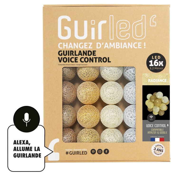 Light ball garland [Refurbished] - Radiance Voice Command - Guirled