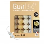 Guirled - Guirlande Classique -  Radiance Classique Guirlande lumineuse boules coton LED USB