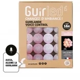 Guirled - Guirlande Voice Control -  Princesse Commande Vocale Guirlande lumineuse boules coton Google & Alexa