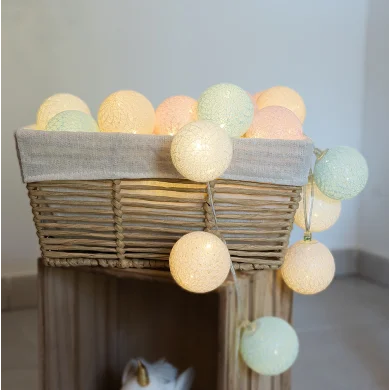 Guirled - Guirlande Classique -  Licorne Classique Guirlande lumineuse boules coton LED USB