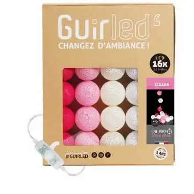 Guirled - Guirlande Classique -  Tagada Classique Guirlande lumineuse boules coton LED USB