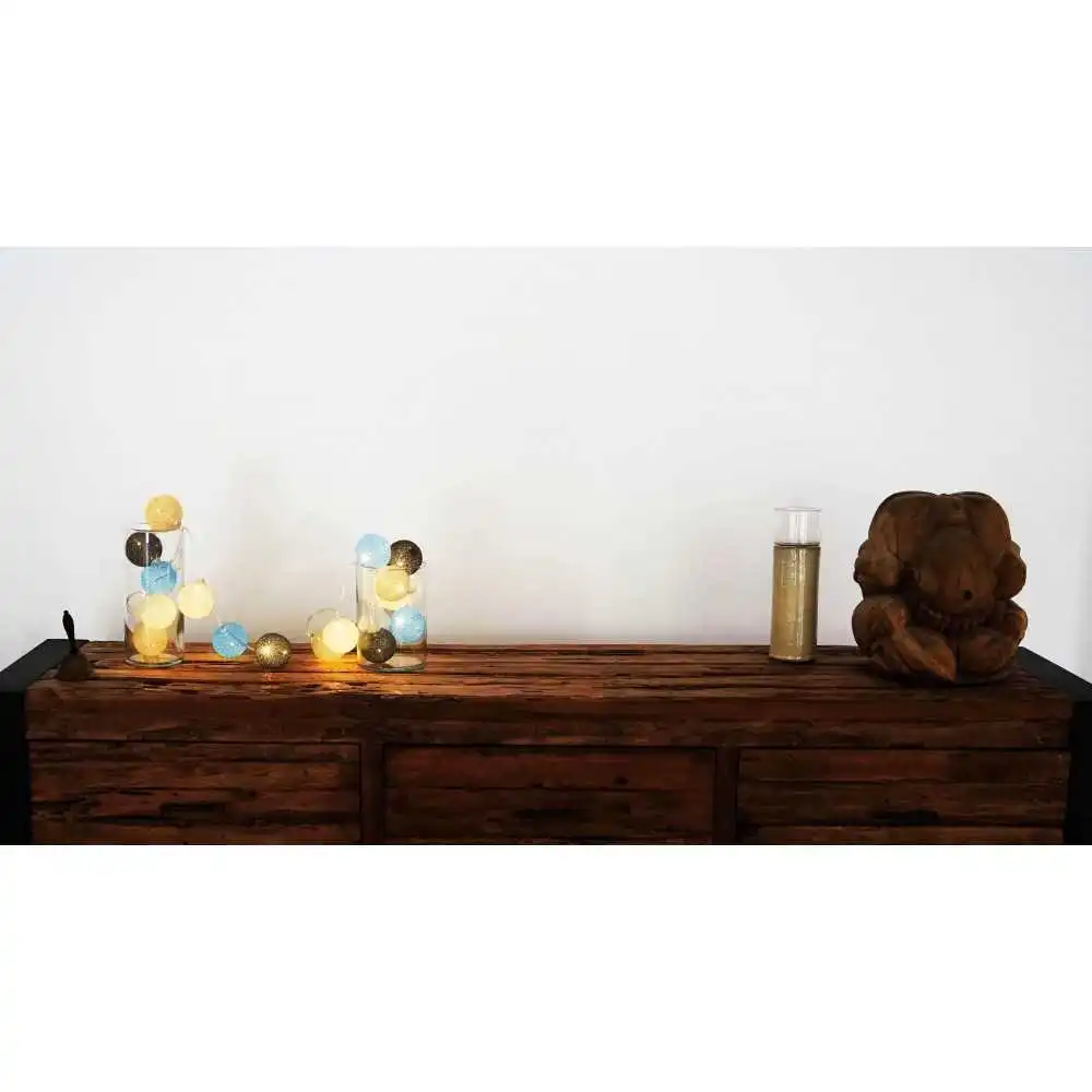 Guirled - Guirlande Voice Control -  Avatar Commande Vocale Guirlande lumineuse boules coton Google & Alexa