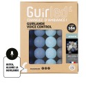 Guirled - Girlanda Voice Control - Bizantyjska – girlanda świetlna z kulkami bawełnianymi ze sterowaniem głosowym Google & Alexa