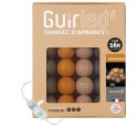Guirled - Boutique -  Mesopotamia Classique Guirlande lumineuse boules coton LED USB [Reconditionné]