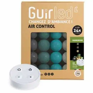 Guirled – Lichterkette Air Control –  Mangrove Ferngesteuerte Lichterkette mit LED-Baumwollkugeln, USB-Anschluss