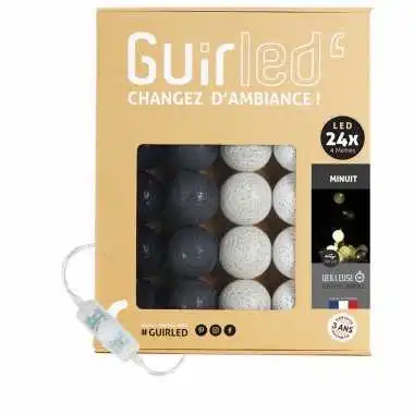 Guirled - Klassische Lichterkette - Klassische Mitternacht Lichterkette Baumwollkugeln LED USB