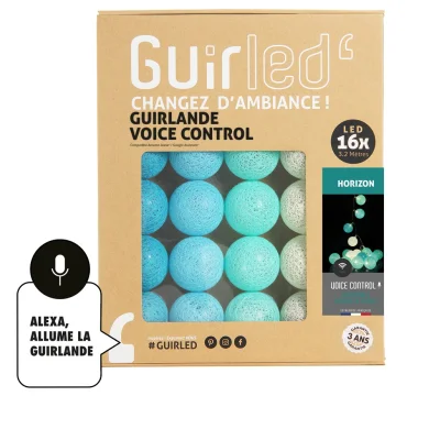Guirled - Lichtslinger Voice Control - Horizon lichtslinger met katoenen balletjes en spraakbesturing, Google & Alexa