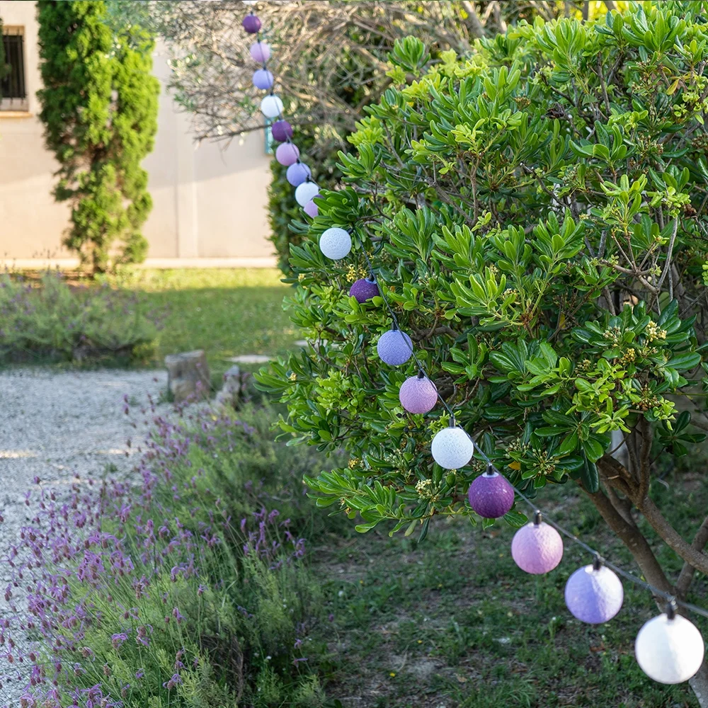 Guirlande boule lumineuse extérieur - Fougère - Guirled