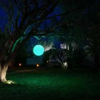 Guirled - Solar-Kugel - Solar-Kugel LED RGB [2023] Ferngesteuerte wasserdichte Lichtkugel