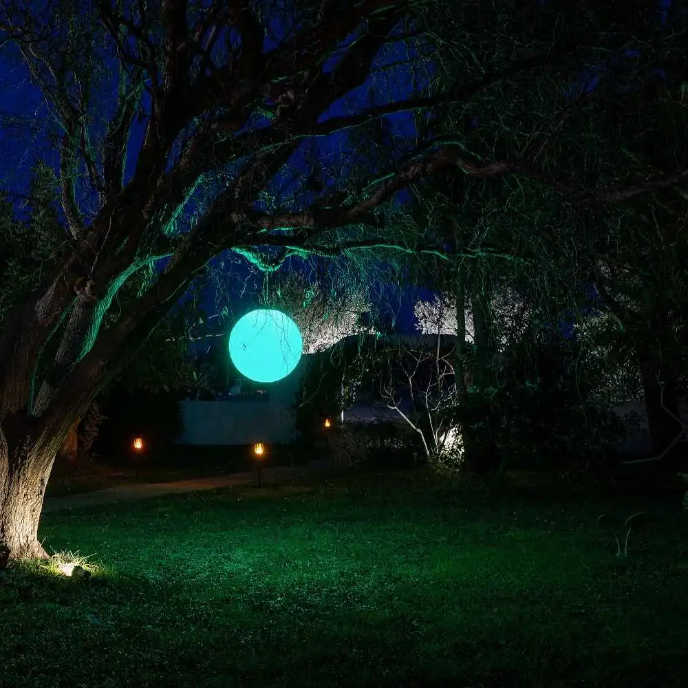 Guirled - Solar-Kugel - Solar-Kugel LED RGB [2023] Ferngesteuerte wasserdichte Lichtkugel