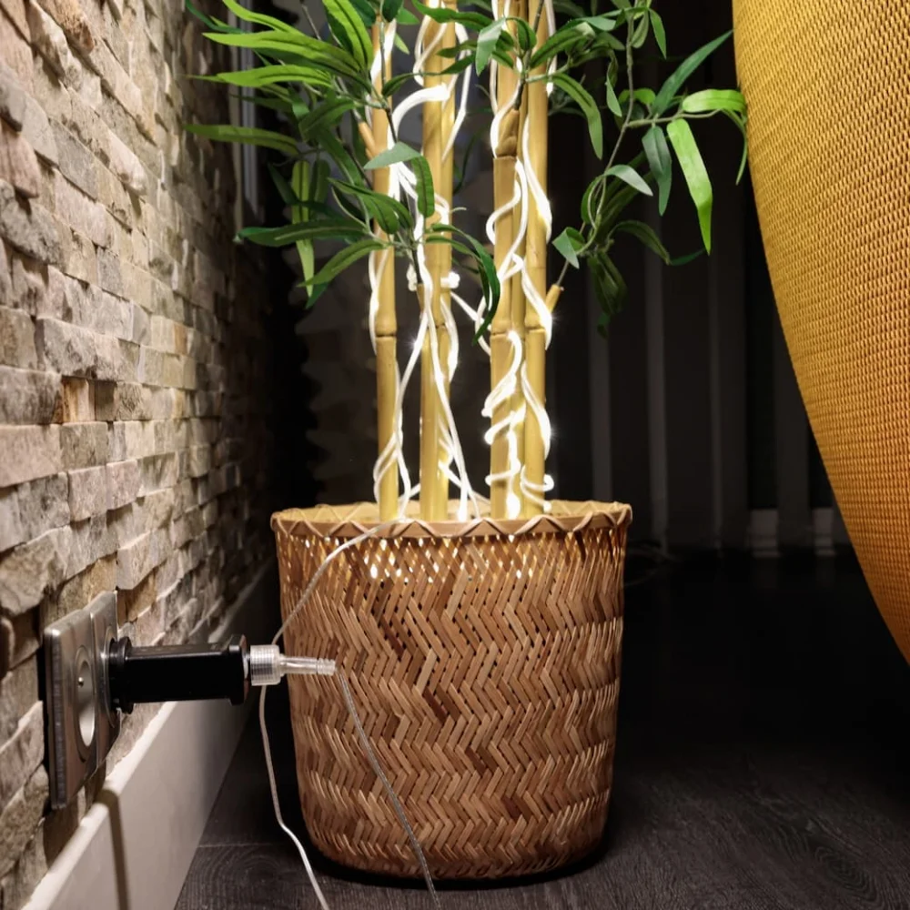 Guirled - Solar Mini LED Lichterkette - Mini LED Lichterkette Wasserdicht Verstärktes Kabel Silber Solar & Netzstrom