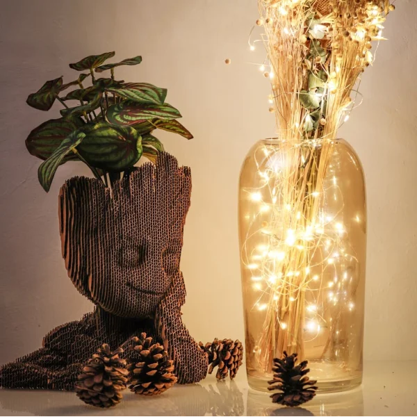 Guirled - Guirlande Mini LED -  Guirlande lumineuse Mini LED Classique Filament cuivre Silver