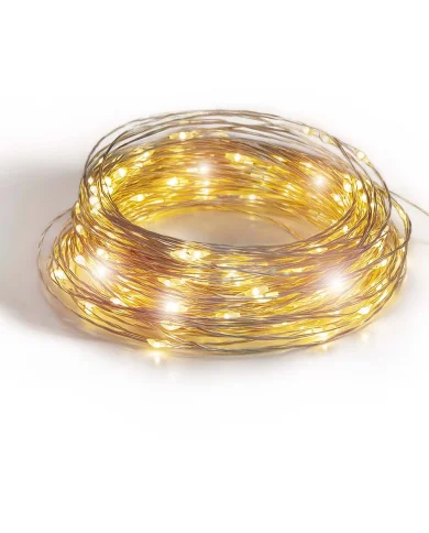 Guirled - Guirlande Mini LED -  Guirlande lumineuse Mini LED Classique Filament cuivre Silver