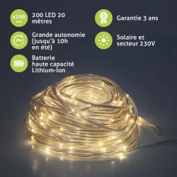 Girlanda Mini LED Silver solarna i sieciowa – odnowiona