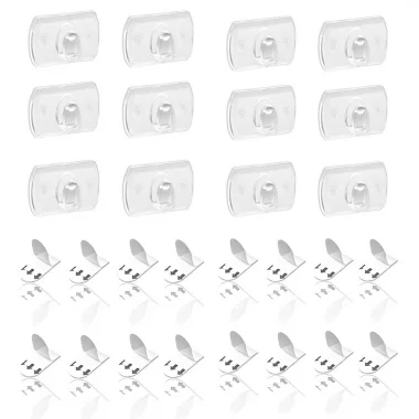 - Accessoires - 20 crochets de fixation transparents Intérieur