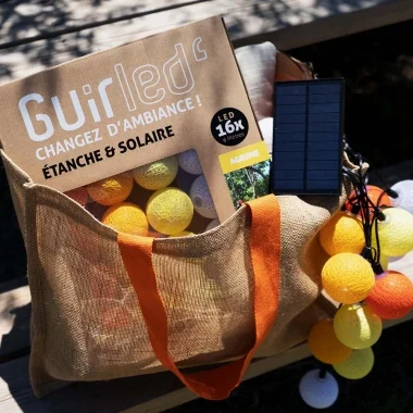 Guirled - Guirlande lumineuse Solaire -  Agrume Guirlande lumineuse extérieure étanche & solaire boules LED