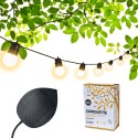 Solar-Lichterkette Guinguette – 16 LED Weiße Edition 7,5M Wasserdichte Solar-Lichterkette