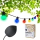 Guinguette Solaire 16 LED Colors Edition Guirlande lumineuse étanche & solaire 7,5 mètres