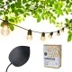 Guinguette Solaire 16 LED Vintage Edition Guirlande lumineuse étanche & solaire 7,5 mètres