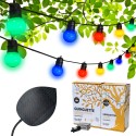 - Guirled -  PACK - Guinguette Colors 16 LED + Feuille Solaire + Extension 16 LED + Adaptateur secteur