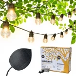 Guinguette Solar Vintage 32 LED y adaptador de corriente