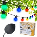 Pacchetto guinguette solare colori 16 LED + estensione 16 LED