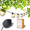 Guinguette Solar 16 LED White Edition waterdichte solar lichtslinger 7,5 meter