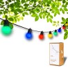 Estensione guinguette 16 colori LED (pannello solare non incluso) Filo luminoso Guinguette Impermeabile IP55 7,5 metri