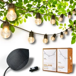 Vintage Solar Garden Lights 32 LED & power adapter.