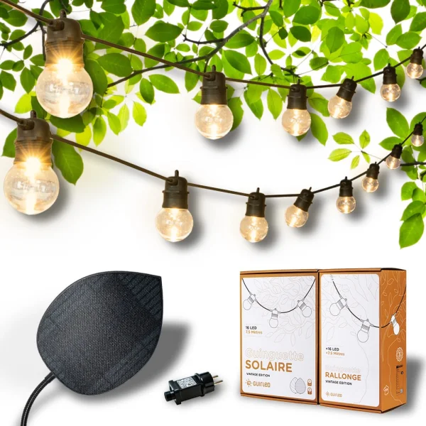 Guinguette Solar Vintage 32 LED & netadapter