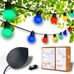 Guinguette Colori 32 LED Solare e da rete elettrica