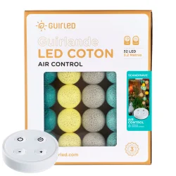 Guirnalda de bolas luminosas - Escandinava con control remoto - Guirled