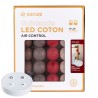Acajou Telecomandata Interno Ghirlanda luminosa palline di cotone LED