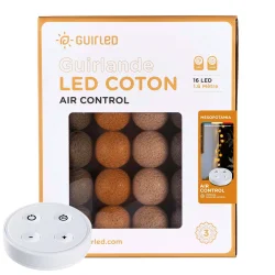 Guirlande boule kaki et caramel - Mesopotamia Télécommandée