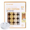 Remote Controlled Radiance LED cotton ball light garland USB