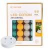 Hemisferio controlado Guirnalda luminosa bolas de algodón LED USB