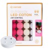 Tagada Télécommandée Intérieur Guirlande lumineuse boules coton LED