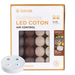 Guirnalda de bolas luminosas - Chocolate Con control remoto - Guirled