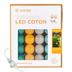 Guirlande boule lumineuse multicolore - Hémisphère Classique