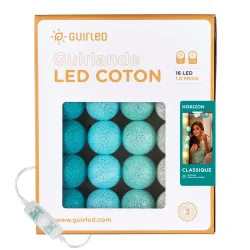 Guirlande boule lumineuse bleu et blanc - Horizon Classique