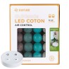Mangrove LED-lichtslinger met katoenen balletjes en afstandsbediening voor binnen