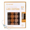 Mesopotamia Classique Intérieur Guirlande lumineuse boules coton LED