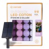 Bosbes lichtslinger voor buiten met balletjes, waterdicht & solar LED