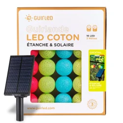 Ghirlanda sfere solare per esterni - Cocktail - Guirled